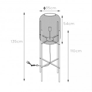 Lampadaire Mesh