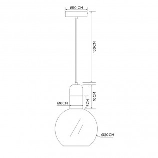 Lampe de plafond Julius