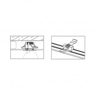 Regleta de techo empotrable Mono Surface II (6 Luces)